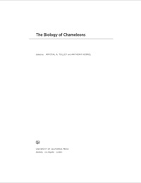 Cover image: The Biology of Chameleons 1st edition 9780520276055