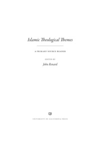 Imagen de portada: Islamic Theological Themes 1st edition 9780520281899