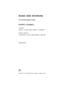 Imagen de portada: Rome and Environs 1st edition 9780520282094