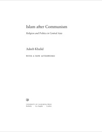 Cover image: Islam after Communism 1st edition 9780520282155