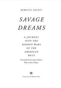 Cover image: Savage Dreams 1st edition 9780520282285