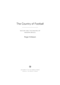 Omslagafbeelding: The Country of Football 1st edition 9780520279087