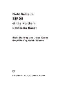 Imagen de portada: Field Guide to Birds of the Northern California Coast 1st edition 9780520276161