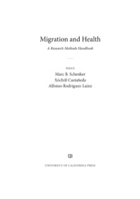 Imagen de portada: Migration and Health 1st edition 9780520277946