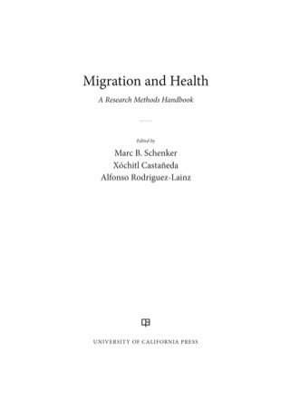 صورة الغلاف: Migration and Health 1st edition 9780520277946