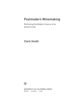 Cover image: Postmodern Winemaking 1st edition 9780520282599