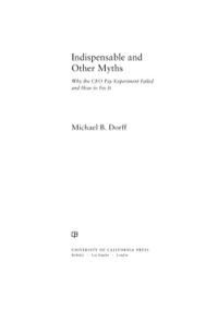 Cover image: Indispensable and Other Myths 1st edition 9780520281011