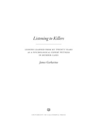 Cover image: Listening to Killers 1st edition 9780520282865