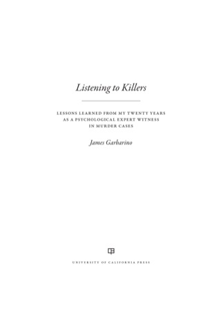 Imagen de portada: Listening to Killers 1st edition 9780520282865