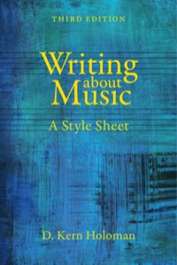 表紙画像: Writing about Music 3rd edition 9780520281530