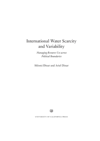 Omslagafbeelding: International Water Scarcity and Variability 1st edition 9780520283077