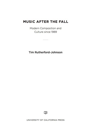Cover image: Music after the Fall 1st edition 9780520283152
