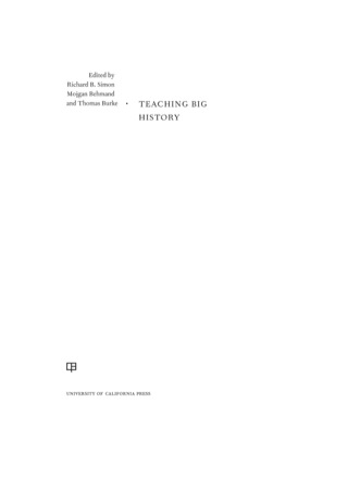 صورة الغلاف: Teaching Big History 1st edition 9780520283558