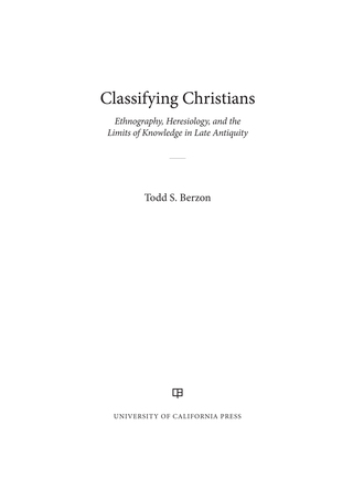 Cover image: Classifying Christians 1st edition 9780520383173