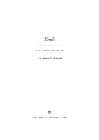 Cover image: Kendo 1st edition 9780520284371