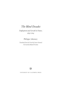 Imagen de portada: The Blind Decades 1st edition 9780520277991