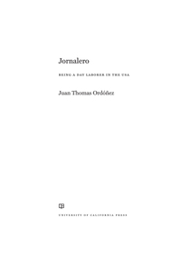 Cover image: Jornalero 1st edition 9780520277854