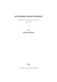 表紙画像: Hitchcock on Hitchcock, Volume 2 1st edition 9780520279582