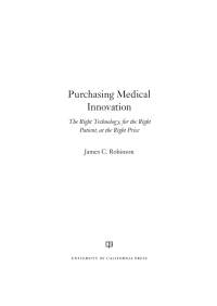 صورة الغلاف: Purchasing Medical Innovation 1st edition 9780520281660