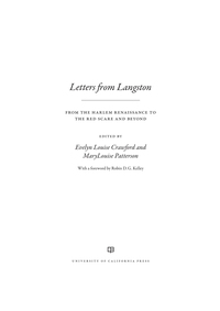Imagen de portada: Letters from Langston 1st edition 9780520285330