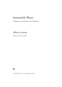 صورة الغلاف: Sustainable Water 1st edition 9780520285361