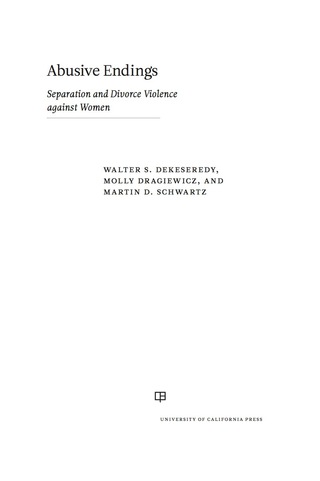 Imagen de portada: Abusive Endings 1st edition 9780520285750