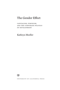 Cover image: The Gender Effect 1st edition 9780520286382