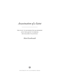 Cover image: Assassination of a Saint 1st edition 9780520286801