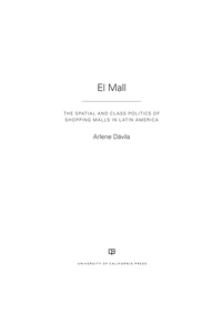 Cover image: El Mall 1st edition 9780520286856