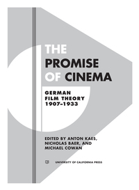 Cover image: The Promise of Cinema 1st edition 9780520219083
