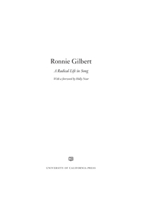 Omslagafbeelding: Ronnie Gilbert 1st edition 9780520253087