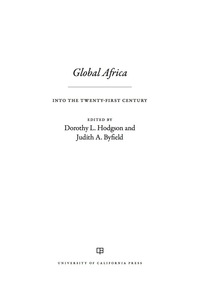 Cover image: Global Africa 1st edition 9780520287365