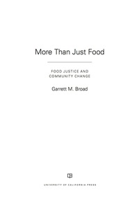 Imagen de portada: More Than Just Food 1st edition 9780520287440