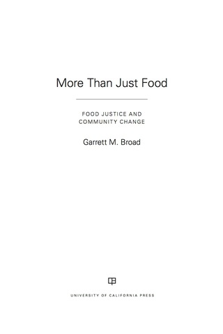 Cover image: More Than Just Food 1st edition 9780520287440