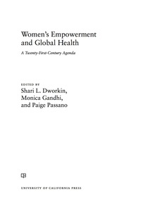 Titelbild: Women's Empowerment and Global Health 1st edition 9780520272880