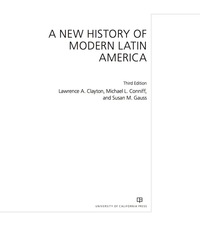 Cover image: A New History of Modern Latin America 3rd edition 9780520289024