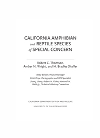 Imagen de portada: California Amphibian and Reptile Species of Special Concern 1st edition 9780520290907