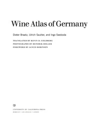 表紙画像: Wine Atlas of Germany 1st edition 9780520260672