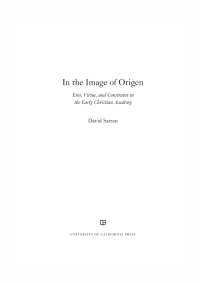 Cover image: In the Image of Origen 1st edition 9780520291232