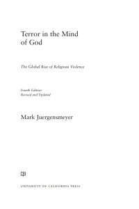 صورة الغلاف: Terror in the Mind of God 4th edition 9780520291355