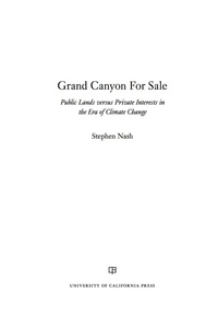صورة الغلاف: Grand Canyon For Sale 1st edition 9780520291478