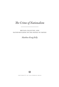 Cover image: The Crime of Nationalism 1st edition 9780520291485