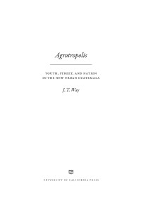 Cover image: Agrotropolis 1st edition 9780520291867