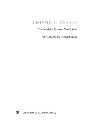 Imagen de portada: Chianti Classico 1st edition 9780520284425