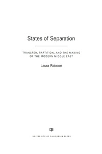Cover image: States of Separation 1st edition 9780520292154
