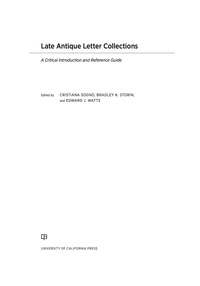 Omslagafbeelding: Late Antique Letter Collections 1st edition 9780520281448