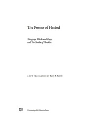 Imagen de portada: The Poems of Hesiod 1st edition 9780520292857