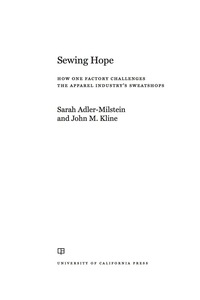 Imagen de portada: Sewing Hope 1st edition 9780520292925