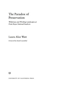 Cover image: The Paradox of Preservation 1st edition 9780520277076
