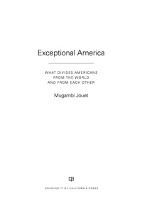 Imagen de portada: Exceptional America 1st edition 9780520305557